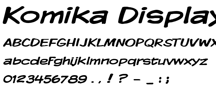 Komika Display Wide font